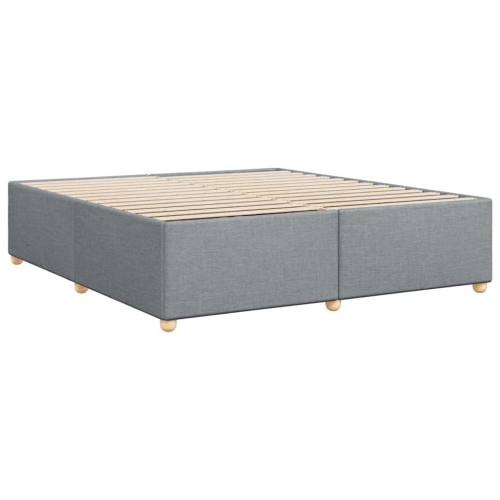 vidaXL Bed Frame without Mattress Light Grey&nbsp;California King Fabric