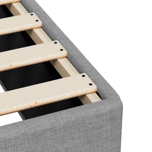 vidaXL Bed Frame without Mattress Light Grey&nbsp;California King Fabric