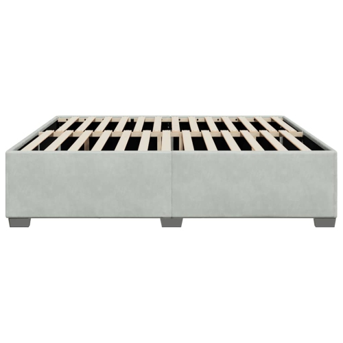 vidaXL Bed Frame without Mattress Light Grey California King Velvet