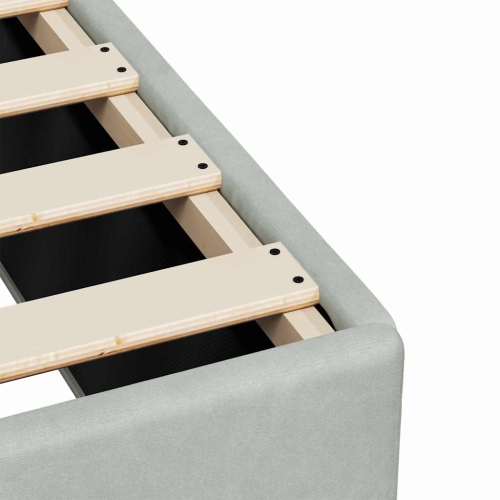 vidaXL Bed Frame without Mattress Light Grey California King Velvet