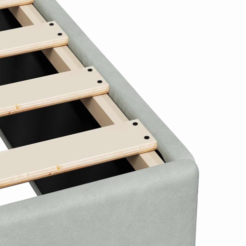 vidaXL Bed Frame without Mattress Light Grey&nbsp;Twin Velvet