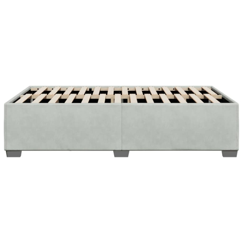 vidaXL Bed Frame without Mattress Light Grey&nbsp;Full Velvet