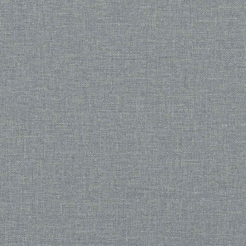 vidaXL Bed Frame without Mattress Light Grey King Fabric