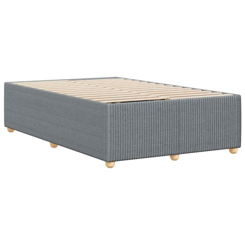 vidaXL Bed Frame without Mattress Light Grey Full Fabric