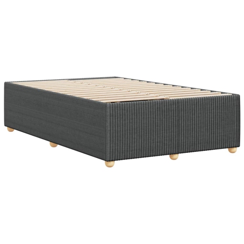 vidaXL Bed Frame without Mattress Dark Grey Full Fabric