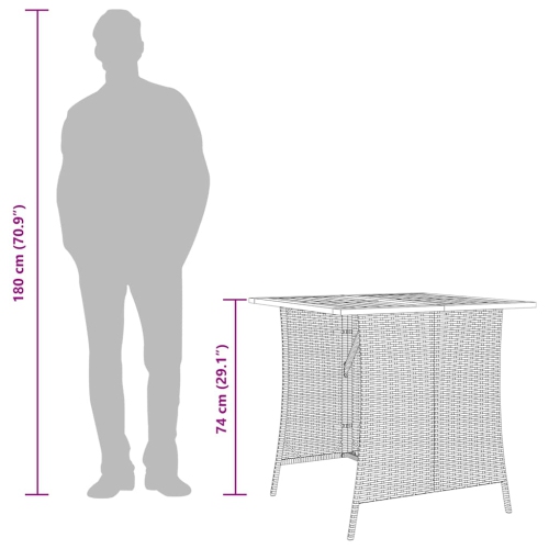 vidaXL 6 Piece Garden Sofa Set with Cushions L-shaped Grey Poly Rattan