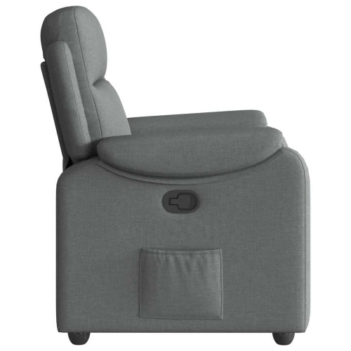 Fauteuil inclinable vidaXL, tissu gris foncé