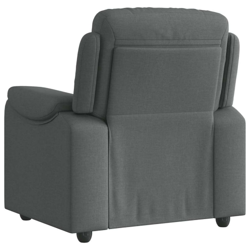 Fauteuil inclinable vidaXL, tissu gris foncé