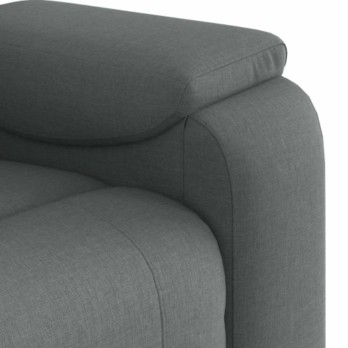 Fauteuil inclinable vidaXL, tissu gris foncé
