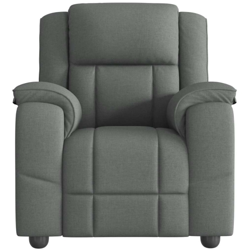 Fauteuil inclinable vidaXL, tissu gris foncé
