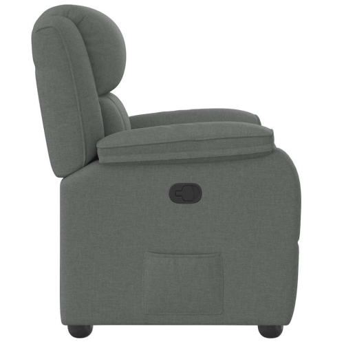 Fauteuil inclinable vidaXL, tissu gris foncé