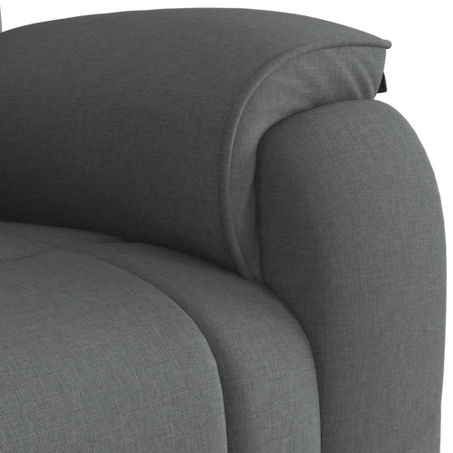 Fauteuil inclinable vidaXL, tissu gris foncé