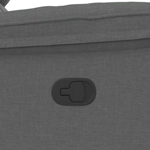 Fauteuil inclinable vidaXL, tissu gris foncé
