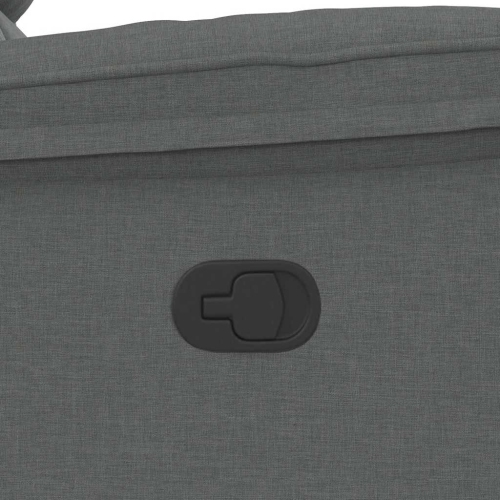 Fauteuil inclinable vidaXL, tissu gris foncé