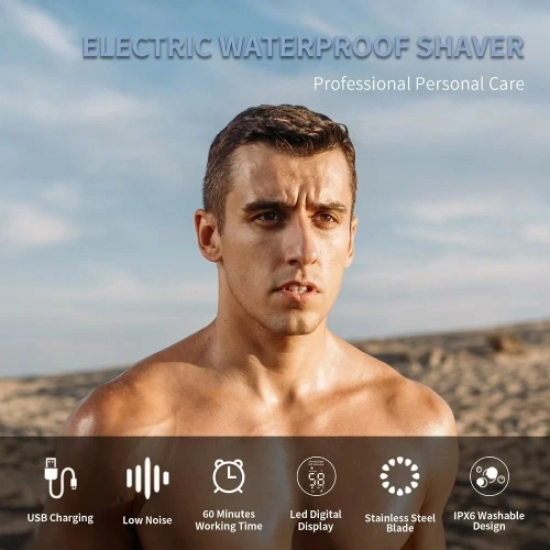 Washable Automatic Hair Clipper Rotary Men's Hair Trimmer Barber