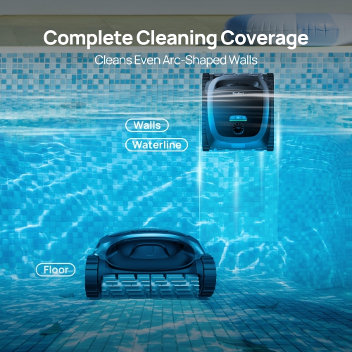 Beatbot A100 – Nettoyeur robotique sans fil pour piscine, optimisation intelligente du trajet, nettoie les planchers, les murs et la conduite d'eau,