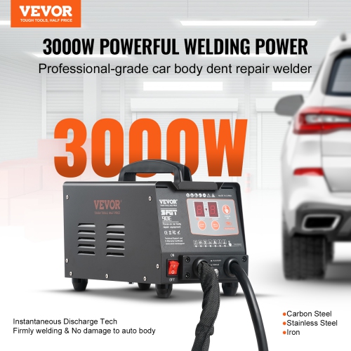 VEVOR 220V 3KW Stud Welder Dent Repair Kit, Spot Welder Dent Puller with Welding & 7 Versatile Modes, Auto Body Spot Welding Dent Puller Machine for