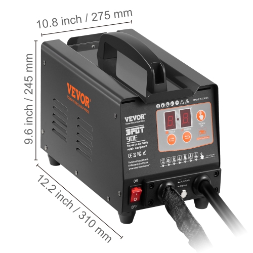 VEVOR 220V 3KW Stud Welder Dent Repair Kit, Spot Welder Dent Puller with Welding & 7 Versatile Modes, Auto Body Spot Welding Dent Puller Machine for