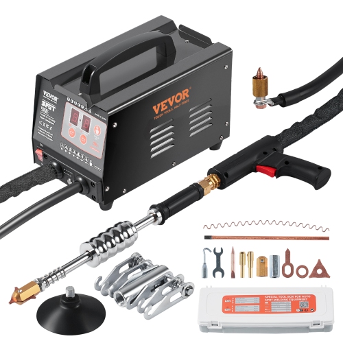 VEVOR 220V 3KW Stud Welder Dent Repair Kit, Spot Welder Dent Puller with Welding & 7 Versatile Modes, Auto Body Spot Welding Dent Puller Machine for