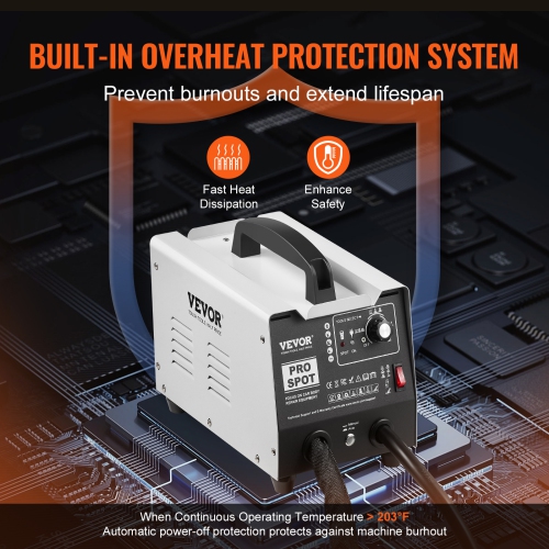 VEVOR 1.8KW Stud Welder Dent Repair Kit, Spot Welder Dent Puller with Welding & 7 Versatile Modes, 110V Auto Body Spot Welding Dent Puller Machine