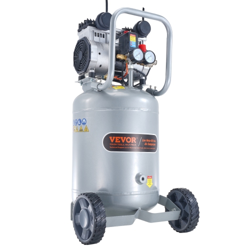 VEVOR 13 Gallon Air Compressor, 2HP 4.6 SCFM@90PSI Oil Free Tank, 66dB Ultra-Quiet Compressor for Tire Inflation,Auto Repair,Woodwork Nailing, Spray