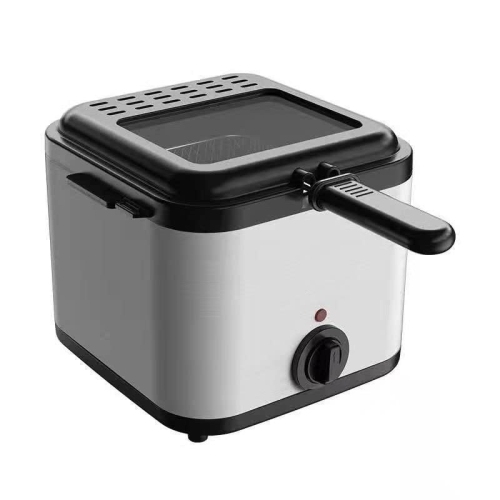 Electric Deep Fryer, 2.5 L Stainless Steel Deep Fryer, Adjustable Temperature with Removable Basket and Viewing Window