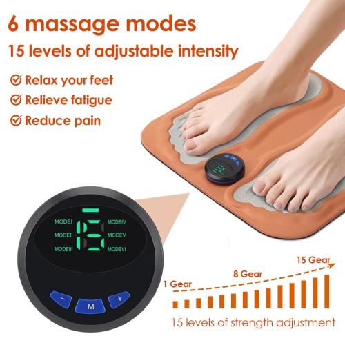 Pulse Foot Massager 3D Massage Foot Pad EMS Micro-Current Foot Massage Pad for Relieving Fatigue