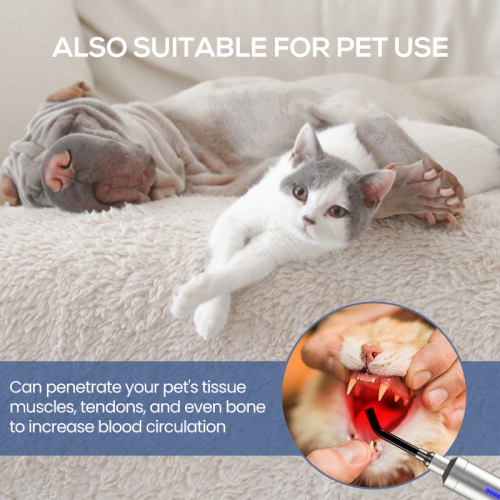 Appareil de thérapie à la lumière rouge infrarouge , soulagement de la douleur pour les lèvres, la bouche, le nez, l'oreille, avec proche infrarouge