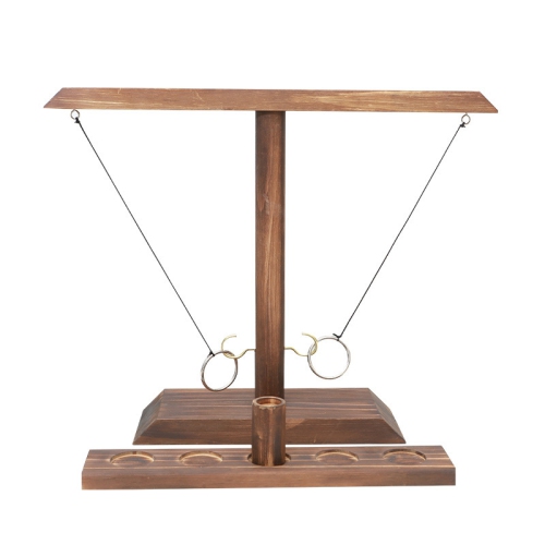 Ring Toss Games , Yard Games, Outdoor and Indoor Games, Wooden Hook and Ring Game for Bars, Home, Party