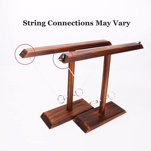 Ring Toss Games , Yard Games, Outdoor and Indoor Games, Wooden Hook and Ring Game for Bars, Home, Party