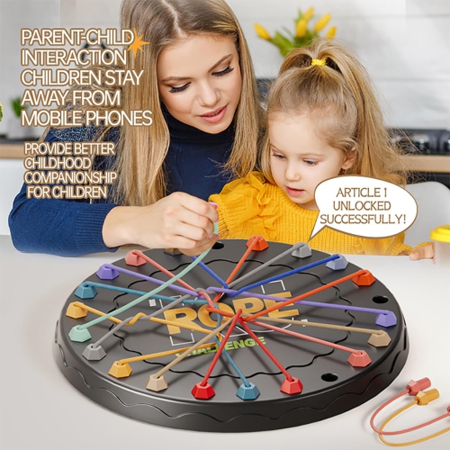 Unravel the Rope Toys, Fun Family Game with Multiple Difficulty Levels, Stress Relief Toy, Good for Parties and Travel