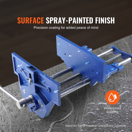 Étau de travail à bois VEVOR 13&nbsp;po, étau d'établi pour le bois, étau en fonte robuste pour établi de 10,6&nbsp;po de largeur, levier à