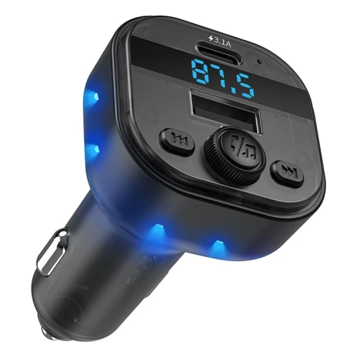 Multi-function Car MP3 Player Charger – Bluetooth 5.3, 15W QC Charging, LED Light, Memory Playback for 12V-24V Vehicles
