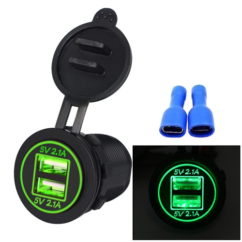 5V 4.2A car charger dual USB car charger adapter, high efficiency and energy saving, ABS material, high efficiency and compatibility with multiple