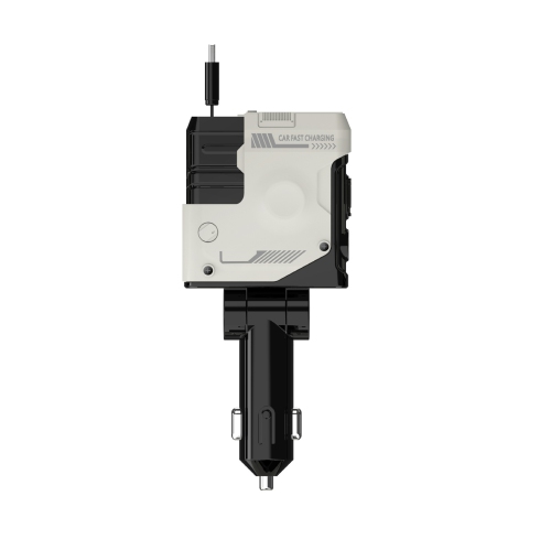 Smart Retractable Car Phone Charger – 120W Fast Charging, Super Fast Charging, Automatic Cord Reel, Overcurrent Protection