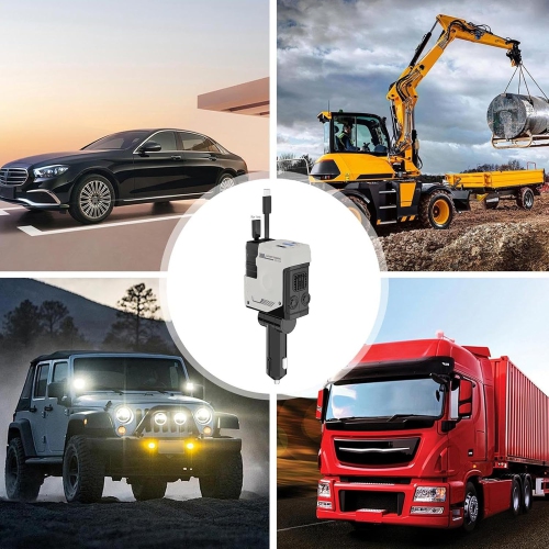 Smart Retractable Car Phone Charger – 120W Fast Charging, Super Fast Charging, Automatic Cord Reel, Overcurrent Protection