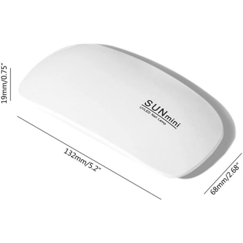 UV LED Nail Lamp 6W Power Professional Gel Polish 6 Double Lamp Beads Nail Lamp, Light Therapy Lamp - Pink