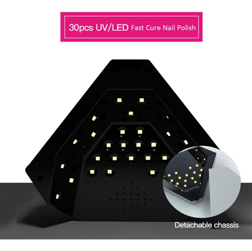 UV LED Nail Lamp, Nail Dryer 48W Gel Nail Polish UV LED Lamp with 3 Timers Professional Light Therapy Machine