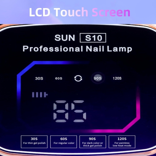Cordless Nail Lamp for Gel Nail Polish Professional LED UV Nail Curing Lamp for Gel Nail Polish Fast Nail Dryer with 4 Timers and Sensors