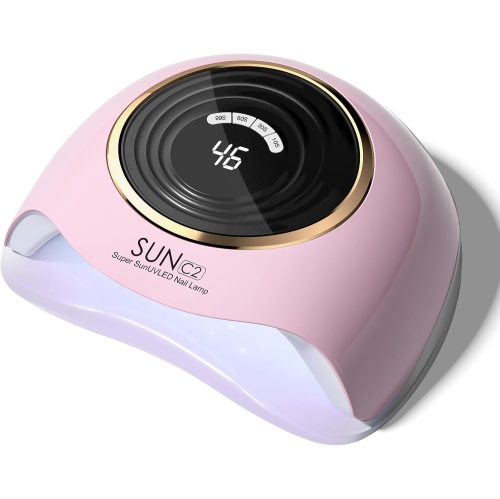 Lampe à ongles UV 288&nbsp;W lampe UV pour ongles en gel LED lampe à ongles avec affichage LCD 4 réglages de minuterie et capteur automatique séchoir