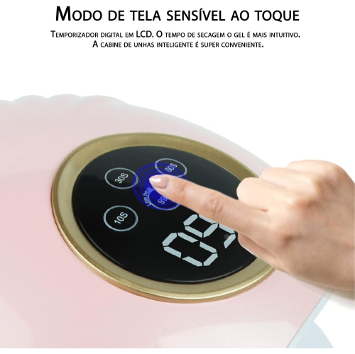 Lampe de photothérapie à ongles LED Lampe à séchage rapide haute puissance 80&nbsp;W