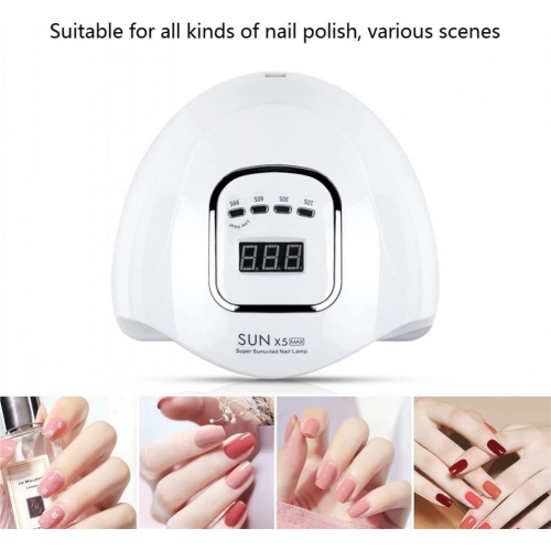 Lampe de luminothérapie Lampe à induction 120 W Lampe à ongles UV LED Appareil de luminothérapie à haute puissance séchoir à ongles