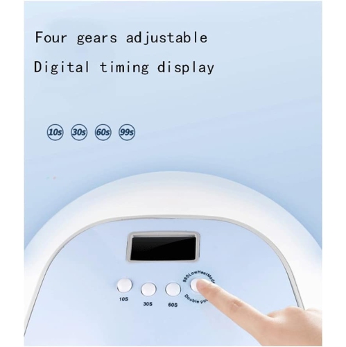 Nail Art Dryer Nail Art Phototherapy Machine 120w Lampe à ongles UV LED portative pour vernis à ongles Gel Curing Manicure professionnelle