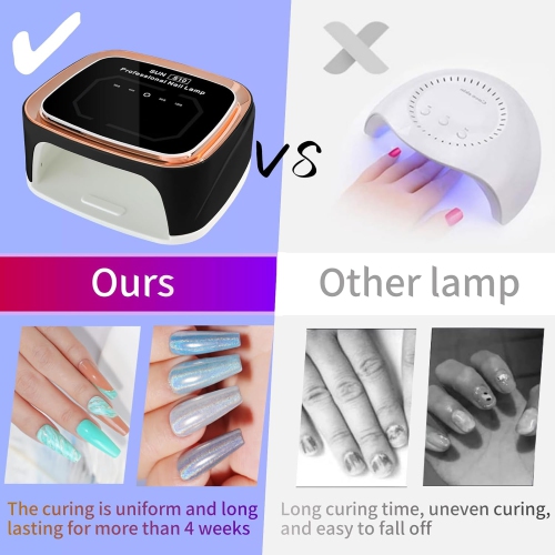 Cordless Nail Art Lamp Professional LED UV Nail Curing Lamp Fast Nail Dryer for Gel Nail Polish