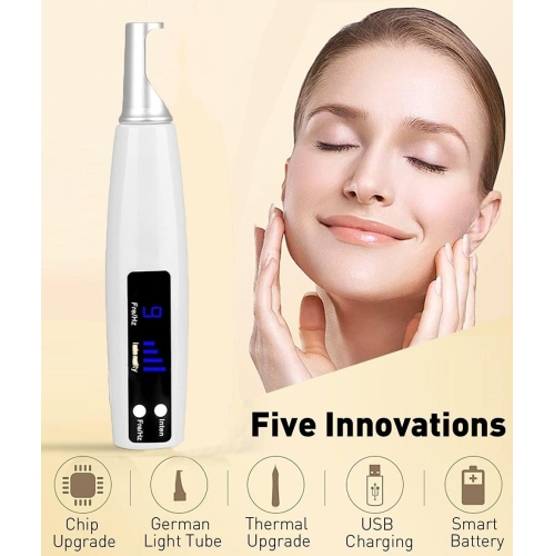 Stylo portatif pour taches/tatouages/mélanine Blue Laser Picosecond Stylo découpeur de lumière bleue