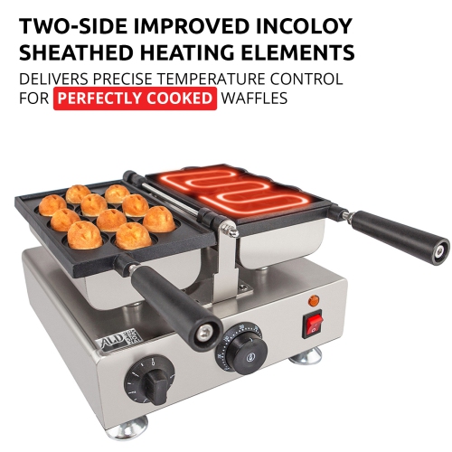 AP-451 Walnut Crisp Maker | Walnut Sweet Cake | 10 Pcs | Nonstick | 110V