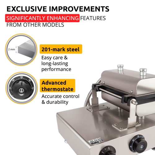 AP-451 Walnut Crisp Maker | Walnut Sweet Cake | 10 Pcs | Nonstick | 110V