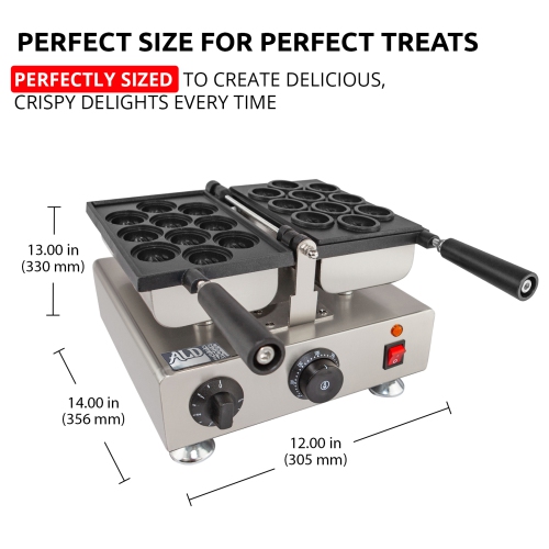 AP-451 Walnut Crisp Maker | Walnut Sweet Cake | 10 Pcs | Nonstick | 110V