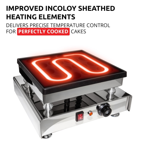 AP-110 Obanyaki Cake Maker | Commercial | 16 Molds | Nonstick | 110V