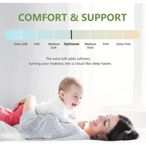 Luxurious Queen Size Bamboo Mattress Topper, Cooling Extra Thick Breathable Mattress Pad With 8-21" Deep Pocket, Soft Quilted Fitted Mattress Cover